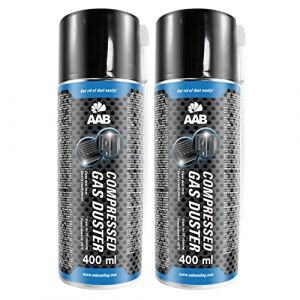 2 x AABCOOLING Bombe Depoussierante 400ml, Pr&eacute;paration en Spray de Air Comprim&eacute;, D&eacute;poussi&eacute;rant, Enlever la Poussi&egrave;re, Sans Odeur, A&eacute;rosol, Informatique Mat&eacute;riel, Bouteille, Ne Laisse Pas de Traces (AAB Seller FR, neuf)