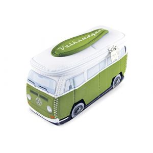 BRISA VW Collection - Sac de Voyage, Trousse de Maquillage, Trousse de Toilette, en néoprène Universel Volkswagen Combi T2 (Design Vert & Blanc/Grand) (BRISA Entertainment GmbH, neuf)