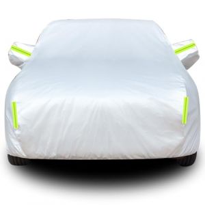 Bâche Voiture Extérieur pour Jaguar F-Type Coupe (2013-2017),Housse de Voiture extérieure Respirante Protection Solaire Anti-Pluie Doublure en Coton (You sweep me I sweep you We make fortune together, neuf)