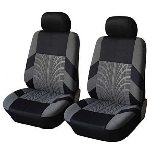 Lot de 2 Housses de siège Avant de Voiture, pour Renault Captur II I/Captur E-Tech 2019-2024 Respirantes Antidérapantes Sièges Avant,B Grey (shenwansanfff, neuf)