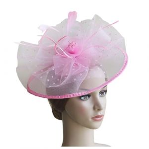 Bibi pour mariage, thé, fête, mariage, cocktail, fête, coiffe de mariage, cocktail, fête, derby chapeau pour femme (Nhainel, neuf)