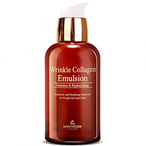THE SKIN HOUSE since 1979 &Eacute;mulsion Collag&egrave;ne Rides (130 ml, 4.40 fl.oz.) | &Eacute;mulsion Anti-Rides | Favorise l'&eacute;lasticit&eacute; de la peau | Lotion au collag&egrave;ne pour raffermir la peau (AmarinaBeauty Com, neuf)