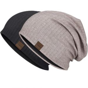 HAMUNI Slouchy Beanie Hip-Hop Bonnet de course doux et l&eacute;ger Respirabilit&eacute; Adulte Nain Chapeaux Bonnet de chimio Bonnet cr&acirc;ne pour hommes femmes, taille unique (JUMPSTARS, neuf)