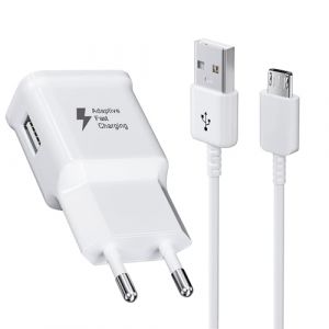 Chargeur USB, Chargeur Rapide Adaptateur Secteur avec 1,5M Câble Micro USB Compatible avec Samsung Galaxy S7 S6 Edge S5 S4 S3 S2 A7 A9 A10 J8 J7 J6 J5 J3, Note5 4,Tab 4, Tab S, S2, Android Smartphone (kayshow, neuf)