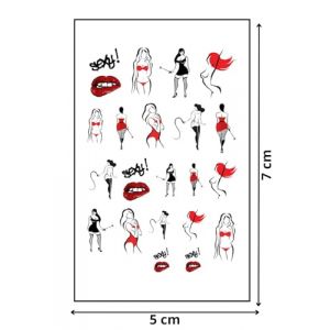 Exclu ! 21 Mini Faux Tatouages Temporaires Ephémères Stickers Autocollant Pour Ongles ou Corp Sexy Adultes Coquin HotWife Libertin Tattoo Femme Tatoo Sexe Hot Charme Erotique Séduction (Innova-store, neuf)