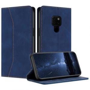 Mo-Beauty Coque Compatible avec pour Huawei Mate 20, Etui Protection pour Huawei Mate 20, Housse en Cuir PU Portefeuille Rabat Clapet Case, Pochette Fermeture Magn&eacute;tique &Eacute;tui Case Coque Cuir (Bleu) (Yellow & Valley, neuf)