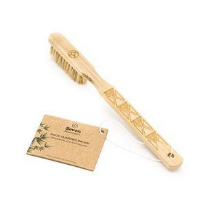 Seven Mountains Boulder Brush - Brosse d'escalade en Bambou Ultra-légère avec Motif et Poils naturels | élimine la saleté de Craie des rochers d'escalade Grip | Brosse d'escalade pour Sac de Craie (The Prader Company, neuf)