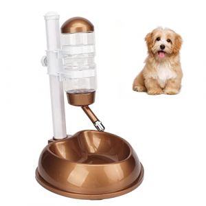 JOROBURO Distributeur de Gamelle d'eau pour Chien, Distributeur d'eau Debout pour Animaux de Compagnie avec Poteau Amovible, R&eacute;glable en Hauteur, Multifonction, Distributeur Automatique (DGanyuwanju, neuf)