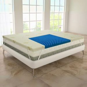 MAXIME MAISON - Surmatelas 150x190 (Hauteur 5 cm) Surmatelas Memoire de Forme pour Matelas 1 Personne, sur Matelas, sur-Matelas pour Adulte, Mattress Topper Rafraichissant Made in Italy (MAXIME MAISON FIRENZE, neuf)