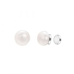 Airokiy Boucle d'oreille aimant Femme Perle Petites Boucles d'oreilles Clip Perle, Boucles d'oreilles Clip Femme sans Oreilles Percées, Clips d'oreilles hypoallergéniques 6 mm (Airokiy, neuf)