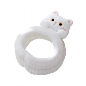 Baoqifong Bandeaux de spa pour chat, bandeau de spa pour laver le visage - Mignon Spa Bandeau Visage Lavage Chat Maquillage Bandeau,Bandeaux de cheveux doux en peluche, bandeau de soins de la peau en (Baoqifong, neuf)