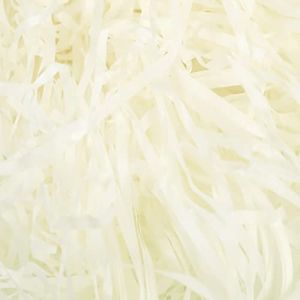 Papier Raphia Déchiqueté Remplissage Boite Cadeau Herbe de Pâques 200g papier dechiqueter pour Emballage De Cadeaux Remplisseur de Panier Décoration pour Panier-Cadeau (Blanc 200g) (MINGHE-EUR, neuf)