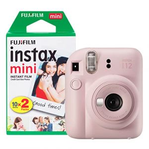 Fujifilm Instax Mini 12 Appareil Photo instantan&eacute; avec Pack de 20 Films Rose Fleur (inkcompany, neuf)