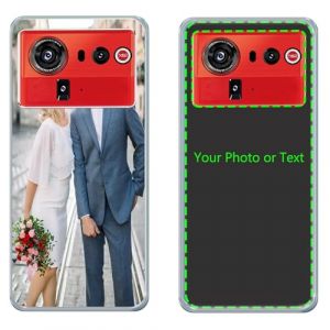 CAXKJE Transparente Coque Personnalis&eacute;e pour ZTE Nubia Z80 Ultra Silicone Case Housse Ultra-Fin Bumper,avec Votre Propre Photo Image Texte Nom Housse,Etui en Case Antichoc Cover (YICHUANGXING STORE, neuf)