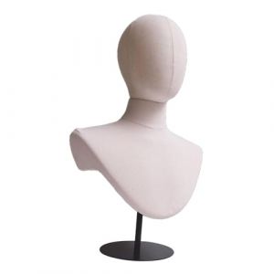 Ysyqkn Pr&eacute;sentoir &agrave; Chapeaux T&ecirc;te de Mannequin Porte-perruque Buste D'Exposition Support pour Coiffes avec Hauteur R&eacute;glable Adapt&eacute; pour Magasins et Salons D, Socle Noir (Amber Field, neuf)