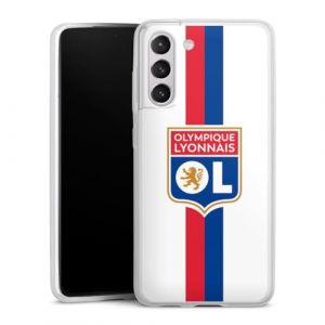 DeinDesign Coque Slim Compatible avec Samsung Galaxy S21 FE 5G Etui Silicone Ultra Fine Coque en Silicone Ultra Fine Football OL Olympique Lyonnais (DeinDesign - GmbH, neuf)