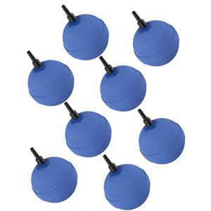 Pawfly Pierre &agrave; Air pour Aquarium Bulleur 5 cm en Forme De Boule Outil De Lib&eacute;ration De Bulles d'air Diffuseur d'Oxyg&egrave;ne pour Pompes &agrave; Air, Aquariums, Seaux, Bassins Et R&eacute;servoirs Dwc, 8 Paquets (Pawfly EU, neuf)