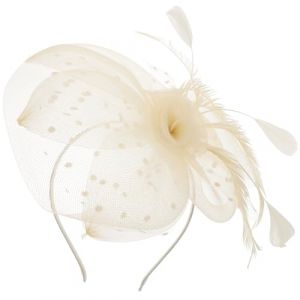 GodlSoon Bibi à fleurs, chapeau barrette, accessoires for cheveux d'Halloween, for occasions spéciales, accessoire for cheveux, cocktail, chapeaux et casquettes for femme, mini cheveux(Color:Beige) (RXYDT, neuf)
