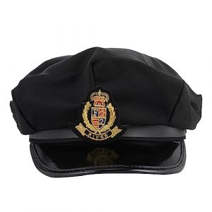 Holibanna Casquette Marine Casquette Marini&egrave;re Chapeaux Nautiques Yacht D'officier s Chapeau De F&ecirc;te Nautique Marin Plat Pilote Bateau En Tissu (Lydia Lyle, neuf)