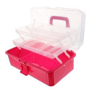 Ipetboom Boîte De Rangement Pour Outils De Nail Art Boîte De Rangement Portable Plastique Organisateur Outils Translucide Avec Poignée (Cowan Micro, neuf)