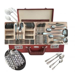 Edenberg M&eacute;nag&egrave;re dans un coffret, 72 pi&egrave;ces, pour 12 personnes, acier inoxydable, fourchette, cuill&egrave;re, couteau 2231C (HIMMELTON, neuf)
