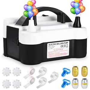 UNIDEAL Pompe &agrave; Ballon Electrique, Gonfleur Ballon, Gonfleur Ballon Electrique avec Double Buse, (AC220-240V 600W), Portable Pompe &agrave; Ballon Anniversaire pour d&eacute;coration de f&ecirc;te, Mariage ​et Festival (CIUFU, neuf)