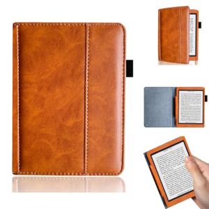 &Eacute;tui pour Kobo Aura HD N204B 6,8 pouces e-book Cover Kobo Aura HD N204B 6,8 pouces PU cuir &eacute;tui de protection (marron) (Huanghua store, neuf)