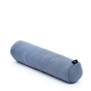 LEEWADEE Yoga Roll - Petit Rouleau de kapok Yoga Fait à la Main, Rouleau de kapok Pilates rembourré, 50 x 15 x 15 cm, Anthracite (Leewadee, neuf)