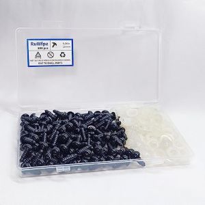 RuWfpz Yeux de Securite Amigurumi Crochet 10mm - 100pcs Yeux de Sécurité Poupée en Plastique Noir, Oeil Yeux pour Peluche Amigurumi, Bouton Yeux a Coudre Animaux (WfpcDirect, neuf)