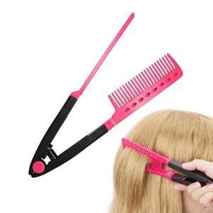 Bomefoi Peigne Lisseur Pour Cheveux,Lisseur De Coiffure Avec S&eacute;paration Des Cheveux - Peigne Pour Coiffure Avec Prise Comme Fer &Agrave; Lisser | Pour Un Usage &Agrave; La Maison, En Voyage, Pour Les Sorties, &Agrave; (youjinlin, neuf)