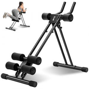 GUUG Machine Abdo Appareil Abdominaux: Multifonction Abdominaux Pliable Musculation Appareil d'appartementSport Maison Pour Femmes et Hommes Machine de Musculation Noir (GuuG-US, neuf)