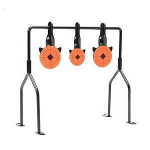 Cibles sur Support-Cibles -Tir Pistolet, Carabine, Carabine Air Comprimé, Cible Carabine à Plomb,Spot de TIR à Réarmement Automatique par Le Balancement-Cible Mobile-Cible plinking- (la boutique française, neuf)