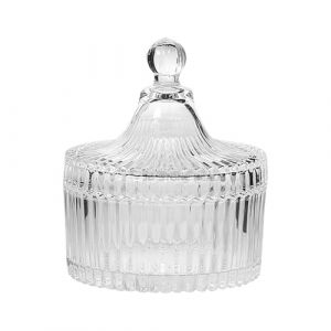 R&eacute;cipient &Agrave; Poudre - Plateau De Maquillage En Verre De 800 Ml | R&eacute;cipient &Agrave; Poudre Cosm&eacute;tique Avec Couvercle, Pour Maquillage, Visage, Corps Et Bain, Mat&eacute;riau, Facile &Agrave; Transporter (Xiomafuzhuang, neuf)