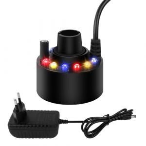HOTUT Brumisateur Halloween, Brumisateur Ultrason LED, N&eacute;buliseur &agrave; Ultrasons pour Halloween, Atomiseur d'eau &agrave; Ultrasons pour Halloween Citrouille Et Pot De Sorci&egrave;re (ZHDAYA, neuf)