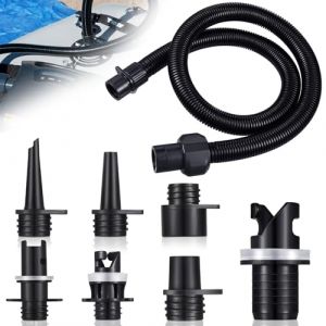 Sup Pumpe Adapter Kit - Gloryit Tuyau à Air Gonflable avec 6 Buses De Valve d'air,Accessoires De Rechange pour Stand Up Paddle Et Gonflables pour Paddle,Kit Adaptateur Pompe Sup (Gloryit, neuf)