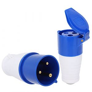 Prise de Surface 32 Ampères à 3 Broches, IP44 étanche 32A 2P + E 1 Phase, Prise Industrielle Intérieure et Extérieure Résistante à la Pluie 220-250V (Letaer, neuf)