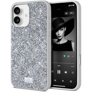 BEZ&reg; Coque pour iPhone 17 Paillette, Coque Compatible avec iPhone 17 Glitter Series de Etuis avec Bling & Co., &Eacute;tui en Diamant Etincelant et &agrave; Cristal Bling, Argent Scintillant (TheBlingZ., neuf)