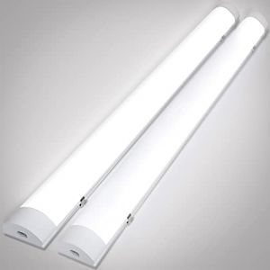 Sonnewelt Neon Led 60cm, Reglette LED 2 * 18w ip65 imperméable à l'eau, lampe d'humidité neutre blanc 4000k,Néon Led Garage Plafonnier pour Atelier, Sous Sol, Salle de Bain, Bureau Eclairage (FUDAOYEAH, neuf)