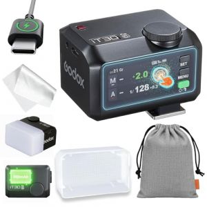 GODOX IT30PRO C Flash pour Appareil Photo avec diffuseur, IT30 Pro C Mini Flash, TTL HSS 1/8000s Flash, Compatible avec Canon EOS R RP RP R5 R6 R7 R8 R5 Mark II R6 Mark II 90D 750D M50 M3 (LetWell, neuf)
