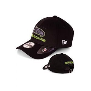 New Era Casquette de baseball pour homme - Motif limités - NFL MLB NBA - Yankees Lakers Bulls Dodgers Raiders Chiefs Seahawks Sox (Seattle Seahawks Black) (kalbachs, neuf)