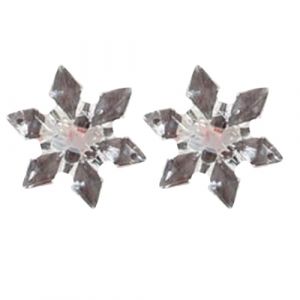 &Eacute;pingle &agrave; cheveux de No&euml;l en forme de flocon de neige - Accessoire de photo &eacute;l&eacute;gant et transparent (ZHKWLXS, neuf)