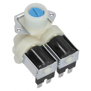 Ausla Vanne D'entr&eacute;e d'eau de Machine &agrave; Laver, Remplacement Universel de L'&eacute;lectrovanne D'entr&eacute;e d'eau de Machine &agrave; Laver, &eacute;lectrovanne D'entr&eacute;e d'eau AC220V-240V Double T&ecirc;te pour (Lusesse-K, neuf)