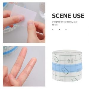 UKCOCO Film Protecteur Anti-D&eacute;versement pour Vernis &agrave; Ongles Autocollant D&eacute;tachable en PU Ultra-Fin Transparent Ruban Adh&eacute;sif Anti-&Eacute;claboussures R&eacute;sistant Outil Professionnel pour (Gaporgira, neuf)