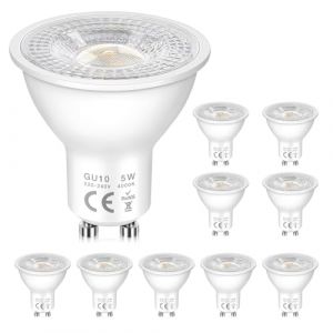 Lot de 6 Ampoule LED GU10, 5W &Eacute;quivalent 50W Halogene, 4000K Blanc Neutre, 500LM, 120&deg; Large Faisceau, Non Dimmable, MR16 Ampoule Spot, R&eacute;flecteur pour Lumi&egrave;res Encastr&eacute;es, Feux de Piste, Downlights (XiMing Co. Ltd, neuf)
