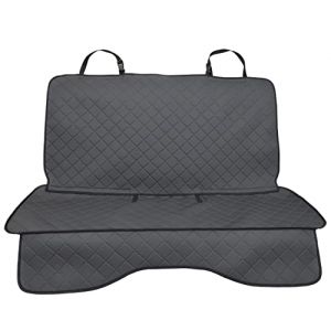 Zakschneider Couverture chien pour banquette arri&egrave;re de voiture Couverture de protection de voiture Housse de si&egrave;ge arri&egrave;re pour chien (gris &agrave; carreaux press&eacute;, standard, XXL) (akaufhaus, neuf)