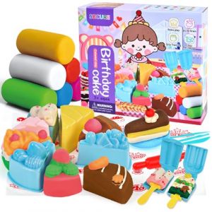 Snarflun 28 P&acirc;te &Agrave; Modeler pour Enfants avec 12 Pots,Cuisine Cr&eacute;ative Pour Faire Des Cr&egrave;me Glac&eacute;eOutils de P&acirc;te &Agrave; Modeler Cr&eacute;atif Accessoire DIY pour Les Enfants 2+ Ans (EL Group, neuf)