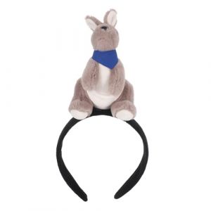 FRCOLOR Bande de cheveux kangourou de cheveux kangourou en peluche Gris (Laners, neuf)