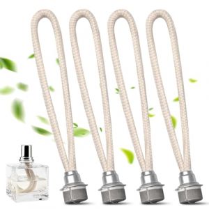 M&egrave;ches de Lampe &agrave; Huile &ndash; M&egrave;ches Catalytiques avec Br&ucirc;leur Compatibles avec Lampe Berger et Toutes Les Lampes Catalytiques diffuseurs d&rsquo;aromath&eacute;rapie pour Maison et Bureau (Argent) (18mm*4PC) (MARNICOL, neuf)