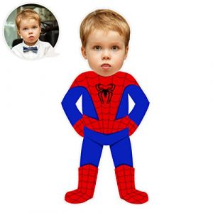 ASSIALL Oreiller Mini Me Visage Personnalisé Coussins Personnalisés en Forme de Poupée 3D Duplex Impression Canapé Voiture Poly Coton Coussin Maison Ornement Peluche Cadeau (Spiderman) 30cm (Crysda Tech Co., Ltd., neuf)
