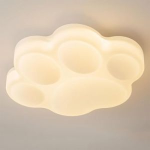 BFFGKGL Cr&eacute;atif Brise Cr&egrave;me Forme De Patte De Chat Chambre Plafonnier Luminaire Moderne Minimaliste Blanc Chambre D'enfants Plafonnier Nordique Gar&ccedil;on Fille Lustre Pour Chambre D'enfant Maternelle Cha (BFFGKGL - FR, neuf)